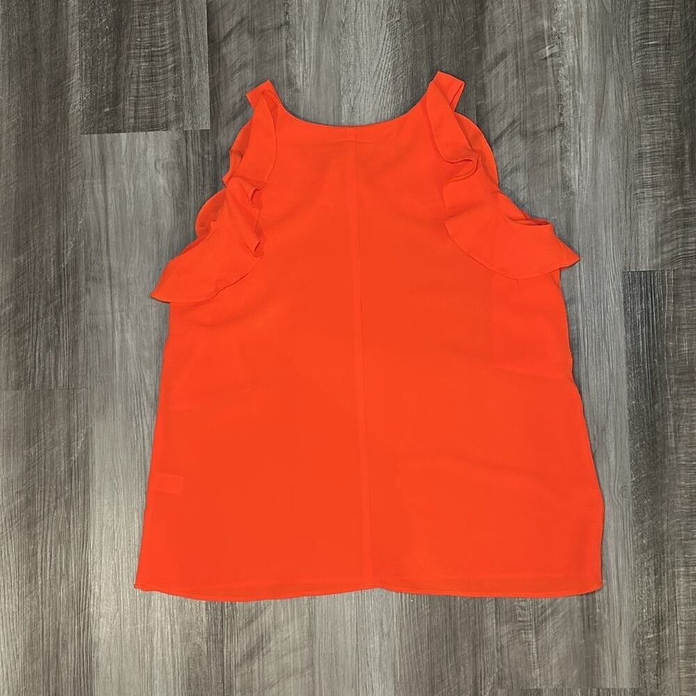 Umgee Cold Shoulder Runic Ruffle Blouse - Medium - Picture 2 of 5